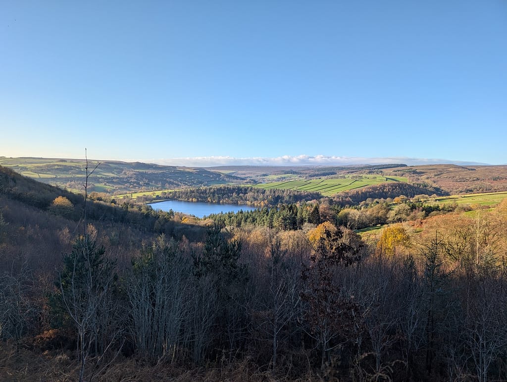 A view over Agden reservoir