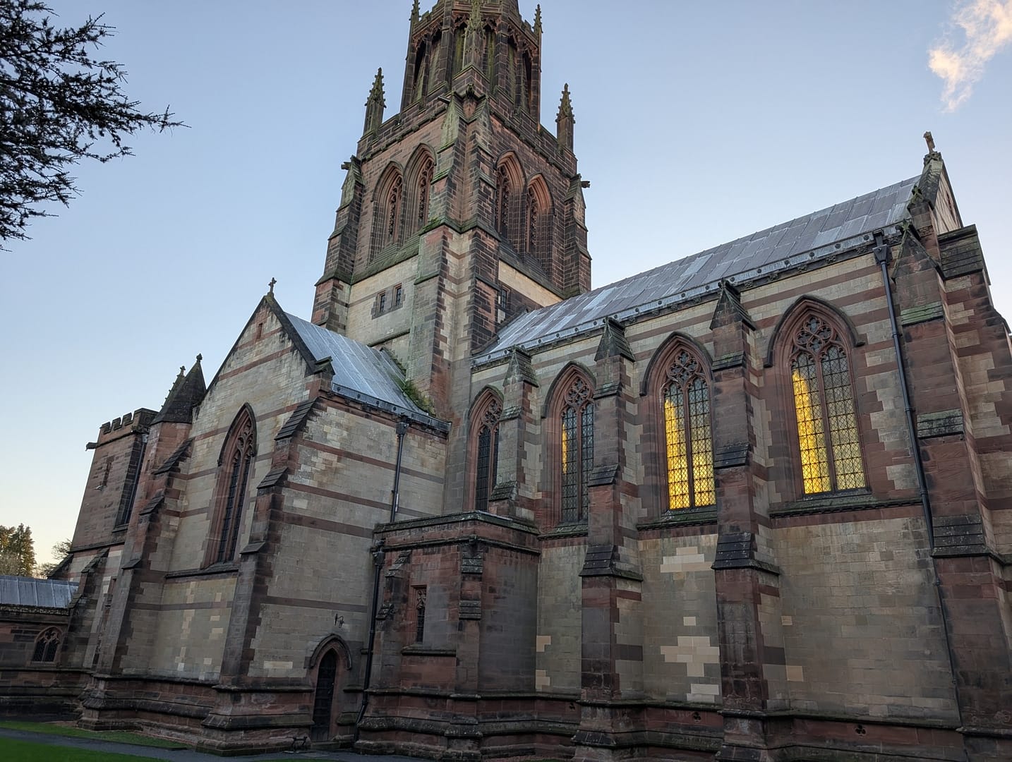 A Bright Early-Morning Walk at Clumber Park in December